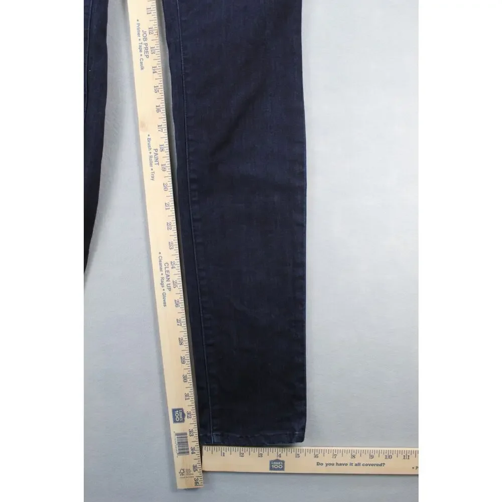 Tory Burch Super Skinny Jean Leggings Women's 31 Dark Wash Gold Hardware